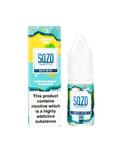 Tropical Punch On Ice Nic Salt E-Liquid by SQZD Fruit Co