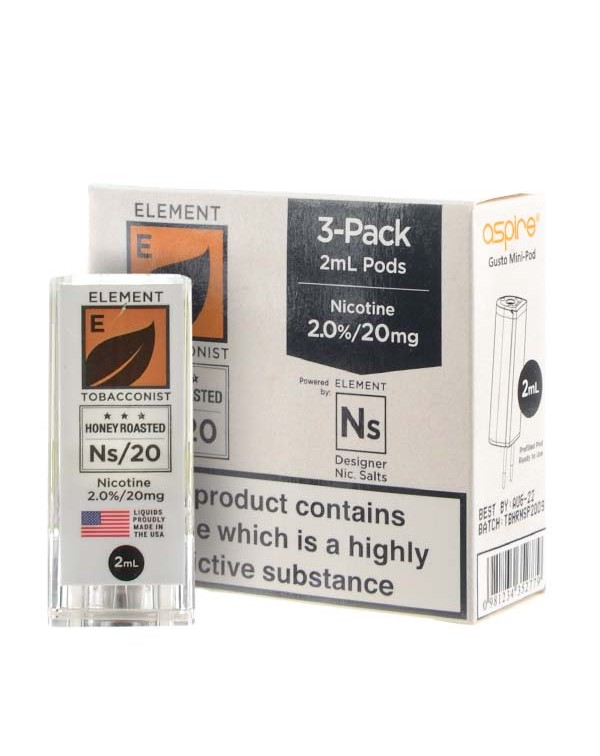 NS Honey Roasted Tobacco Gusto Pods by Element