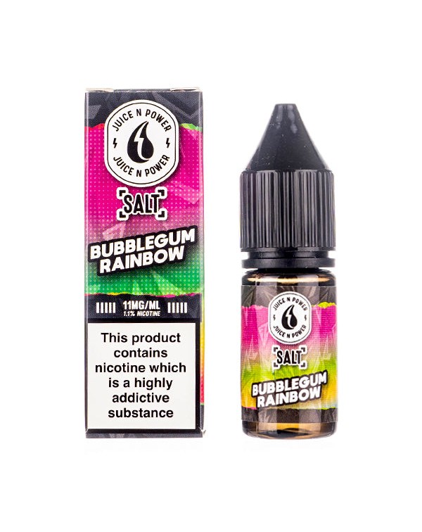 Bubblegum Rainbow Nic Salt E-Liquid by Juice N Pow...