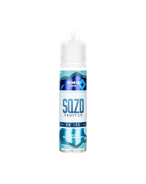 Blue Raspberry On Ice 50ml Shortfill E-Liquid by SQZD Fruit Co