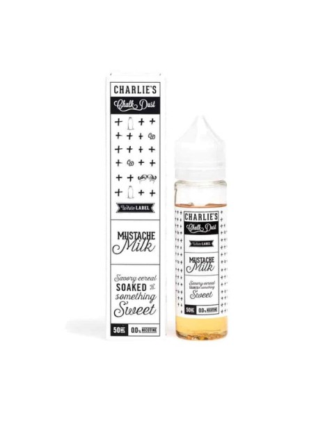 Mustache Milk Shortfill E-Liquid by Charlies Chalk Dust
