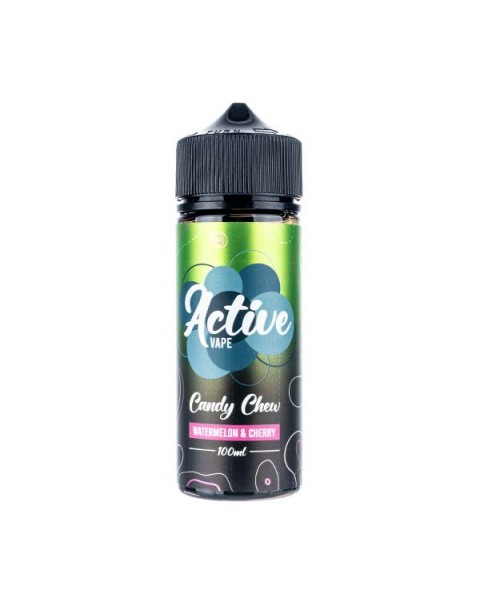 Watermelon & Cherry Chew 100ml Shortfill E-Liquid by Active Vapes