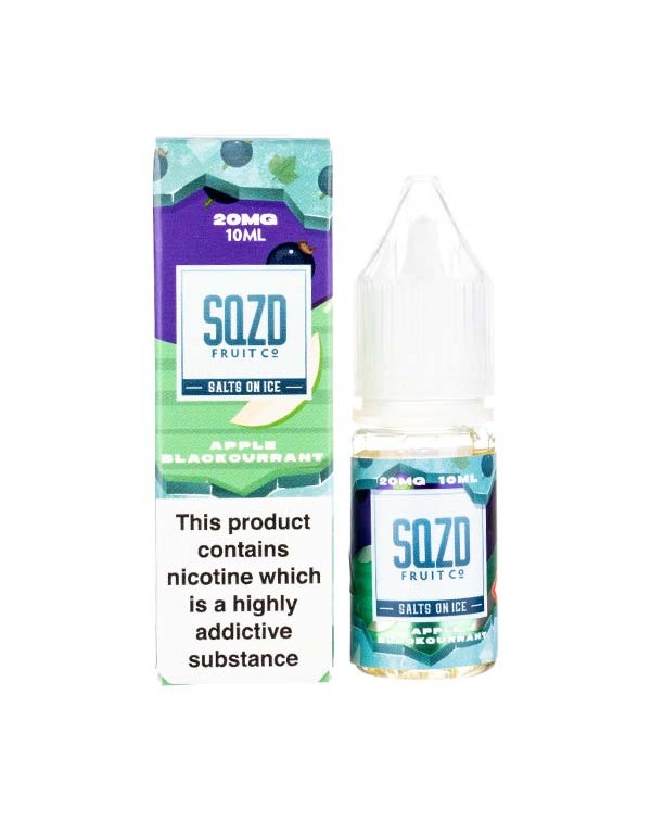 Apple Blackcurrant on Ice Nic Salt E-Liquid by SQZ...