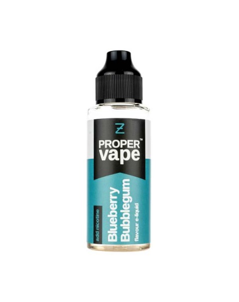 Blueberry Bubblegum 100ml Shortfill E-Liquid by Proper Vapes