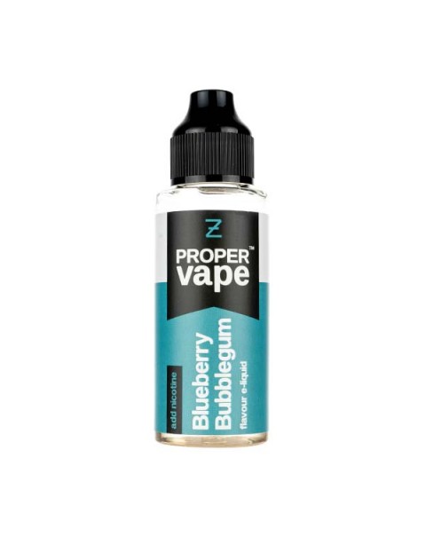 Blueberry Bubblegum 100ml Shortfill E-Liquid by Proper Vapes