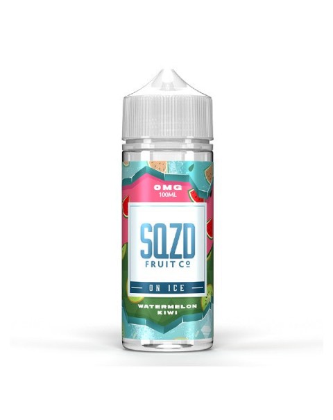 Watermelon Kiwi On Ice 100ml Shortfill E-Liquid by SQZD Fruit Co