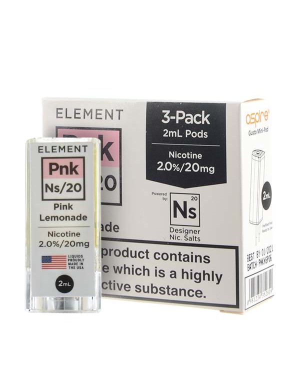 NS20 Pink Lemonade Gusto Pods by Element