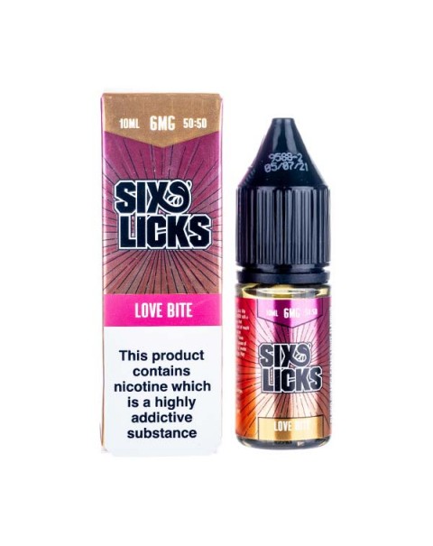 Love Bite 50/50 E-Liquid by Six Licks