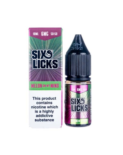 Melon On My Mind 50/50 E-Liquid by Six Licks