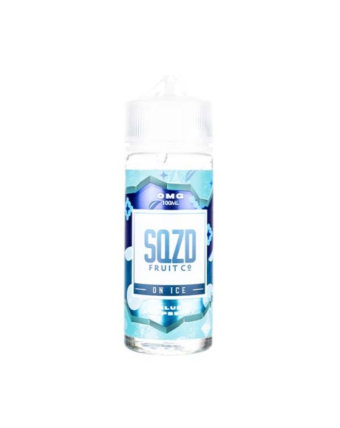 Blue Raspberry On Ice 100ml Shortfill E-Liquid by SQZD Fruit Co