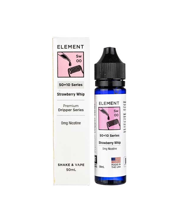 Strawberry Whip 50ml Shortfill E-Liquid by Element