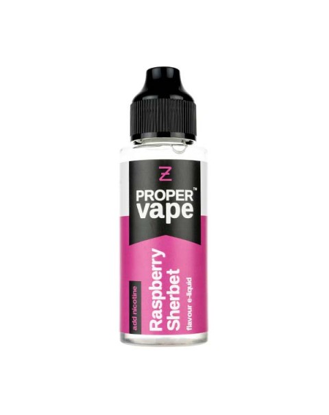 Raspberry Sherbet 100ml Shortfill E-Liquid by Proper Vapes