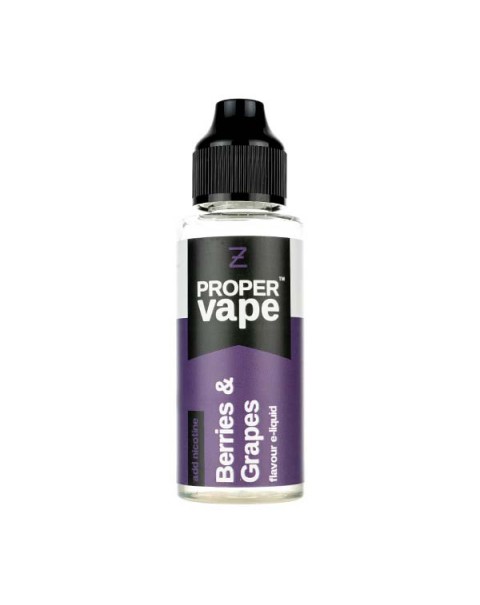 Berries & Grapes 100ml Shortfill E-Liquid by Proper Vapes