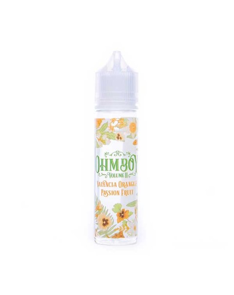 Valencia Orange and Passion Fruit Shortfill E-Liquid by Ohm Boy