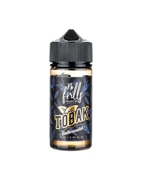 Butterscotch Tobacco Shortfill E-Liquid by No Frills Tobak