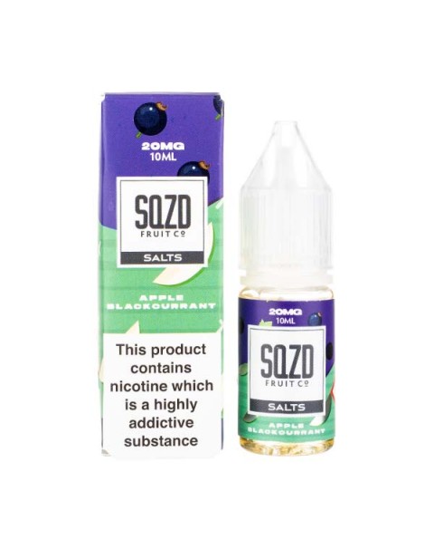 Apple Blackcurrant Nic Salt E-Liquid by SQZD Fruit Co