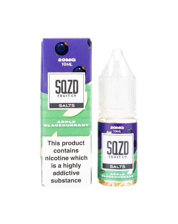 Apple Blackcurrant Nic Salt E-Liquid by SQZD Fruit...