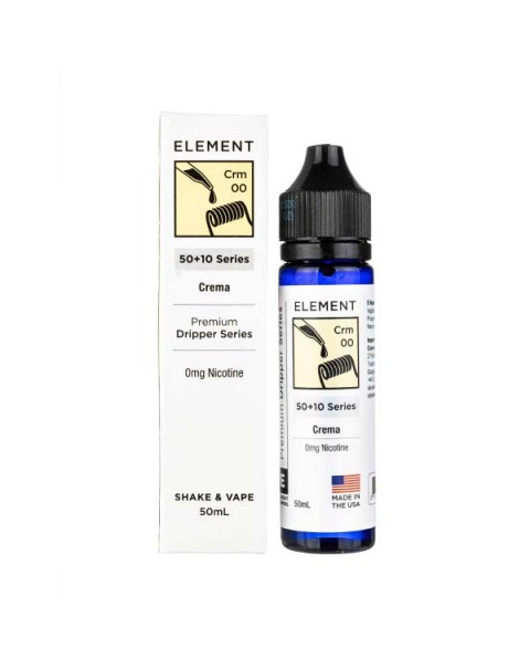 Crema 50ml Shortfill E-Liquid by Element