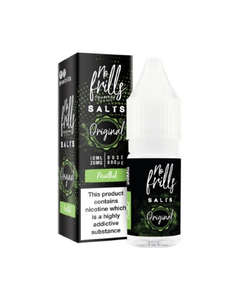 Menthol Nic Salt E-Liquid by No Frills Original