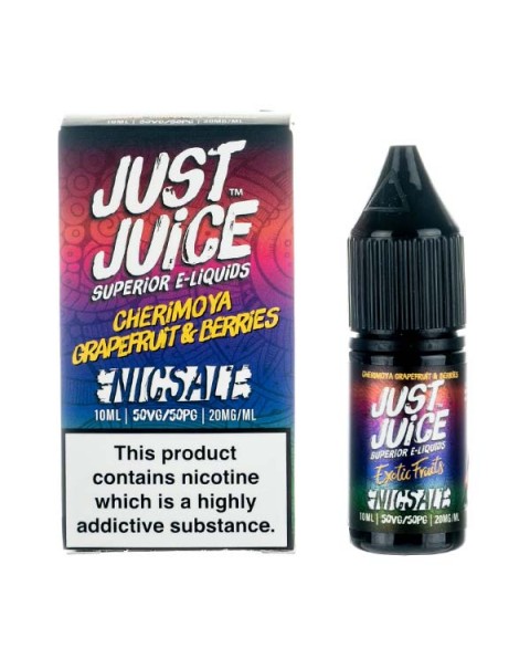 Cherimoya, Grapefruit & Berries Nic Salt E-Liquid by Just Juice