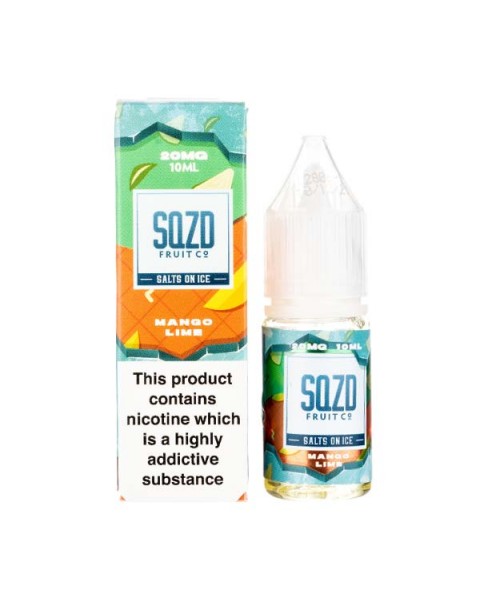 Mango Lime On Ice Nic Salt E-Liquid by SQZD Fruit Co