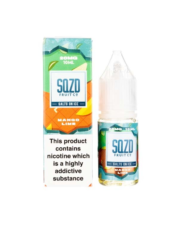 Mango Lime On Ice Nic Salt E-Liquid by SQZD Fruit ...