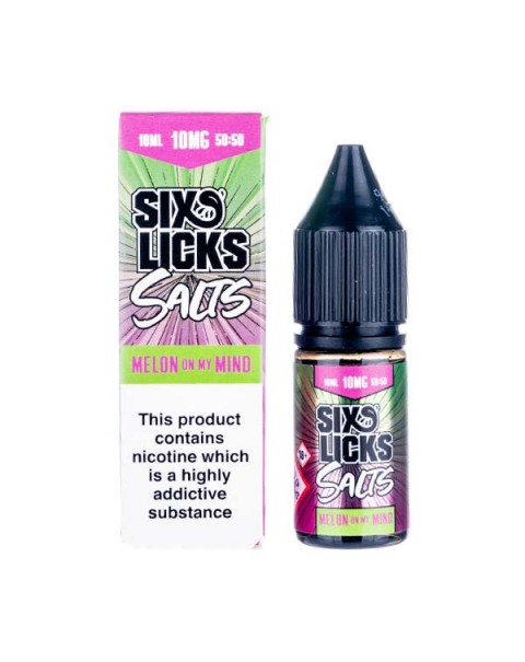 Melon On My Mind Nic Salt E-Liquid by Six Licks