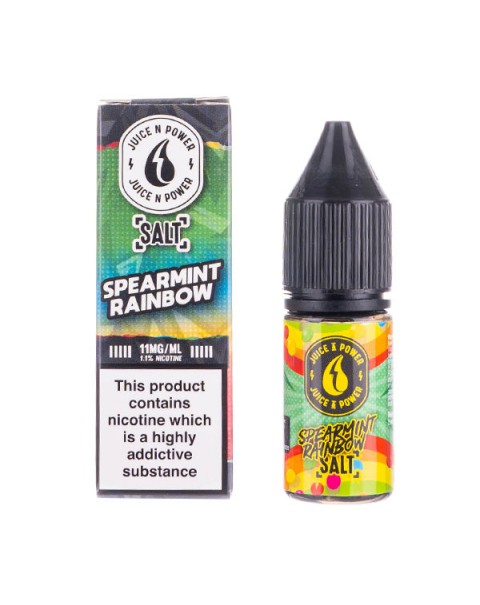 Spearmint Rainbow Nic Salt E-Liquid by Juice N Power