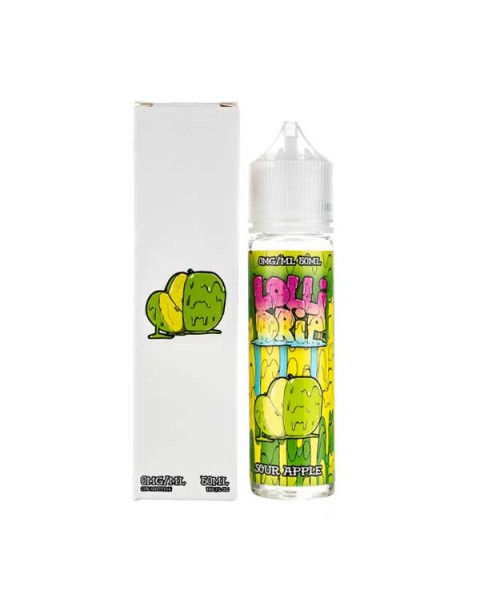 Sour Apple Shortfill E-Liquid by Lollidrip