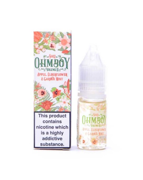 Apple, Elderflower and Garden Mint Nic Salt E-Liquid by Ohm Boy