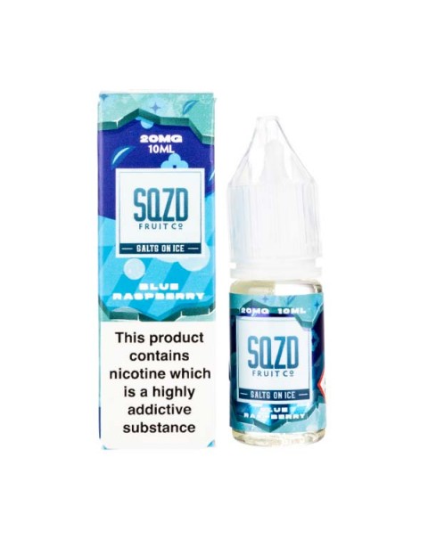 Blue Raspberry On Ice Nic Salt E-Liquid by SQZD Fruit Co