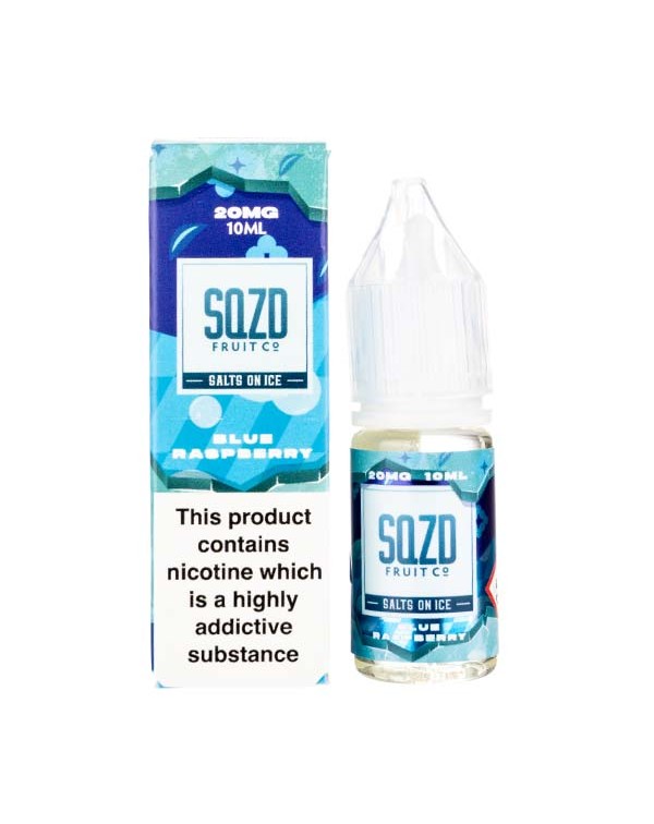 Blue Raspberry On Ice Nic Salt E-Liquid by SQZD Fr...