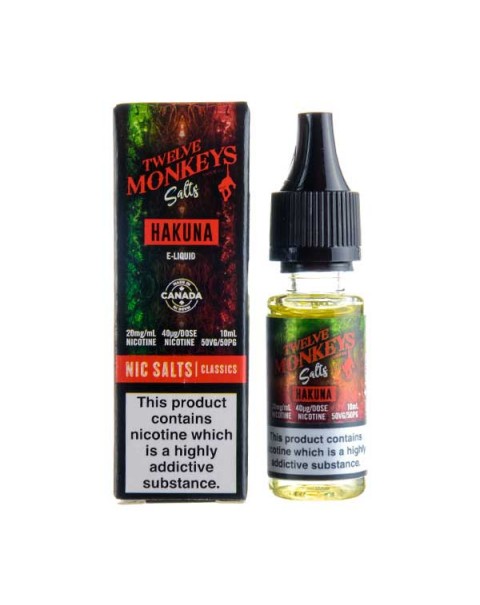 Hakuna Nic Salt E-Liquid by Twelve Monkeys