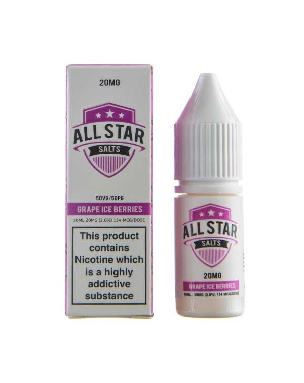 Grape Ice Berries Nic Salt E-Liquid by All Star