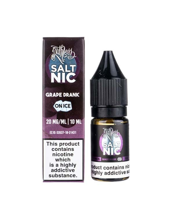 Grape Drank On Ice Nic Salt E-Liquid by Ruthless