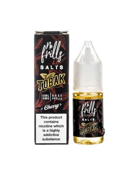 Cherry Tobacco Nic Salt E-Liquid by No Frills