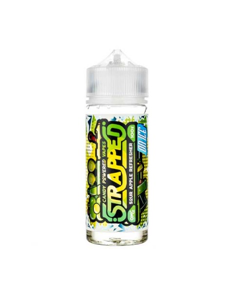 Sour Apple Refresher ON ICE Shortfill E-Liquid by Strapped