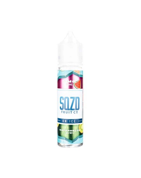 Watermelon Kiwi On Ice 50ml Shortfill E-Liquid by SQZD Fruit Co