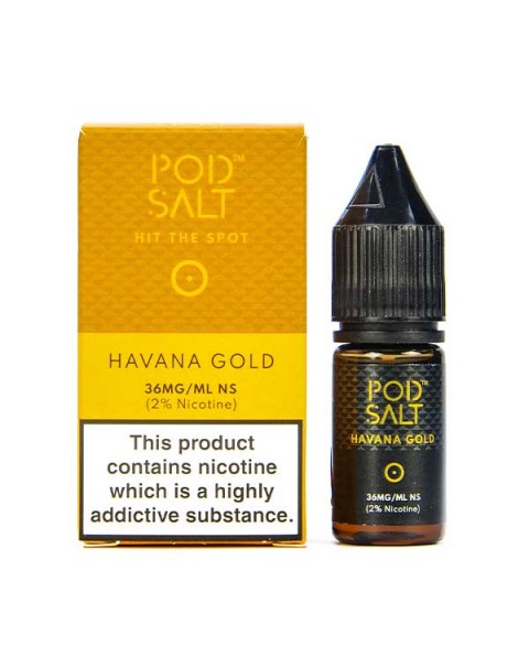 Havana Gold Nic Salt E-Liquid by Pod Salt