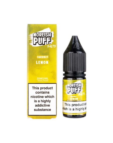 Lemon Sherbet Nic Salt E-Liquid by Moreish Puff