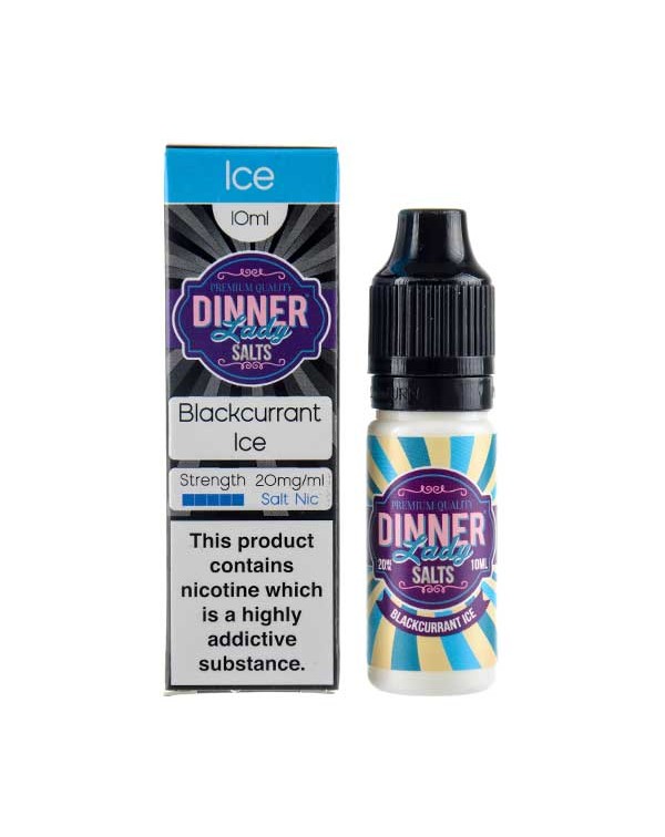 Blackcurrant Ice Nic Salt E-Liquid by Dinner Lady