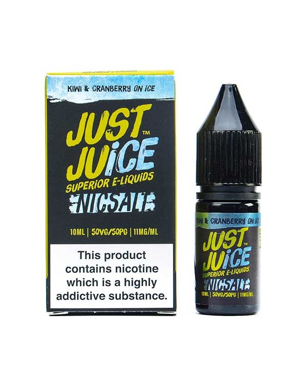 Kiwi & Cranberry On Ice Nic Salt E-Liquid by Just ...