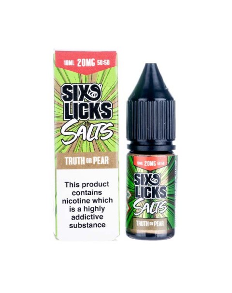 Truth or Pear Nic Salt E-Liquid by Six Licks