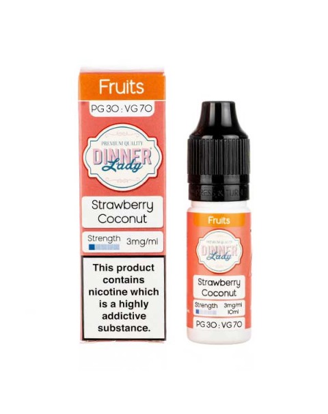 Strawberry Coconut 70/30 E-Liquid by Dinner Lady