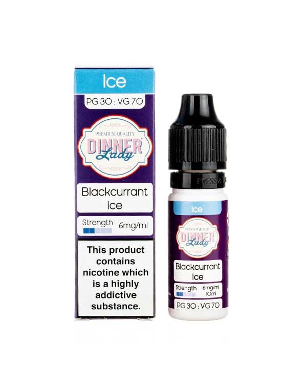 Blackcurrant Ice 70/30 E-Liquid by Dinner Lady