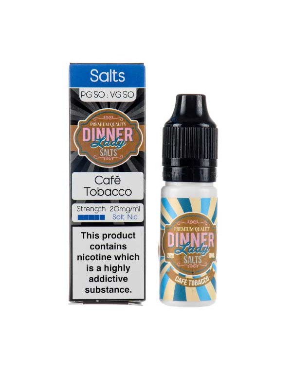 Cafe Tobacco Nic Salt E-Liquid by Dinner Lady