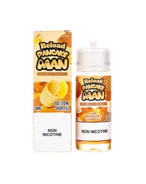 Pancake Man Reload 100ml Shortfill E-Liquid by Vape Breakfast Classics