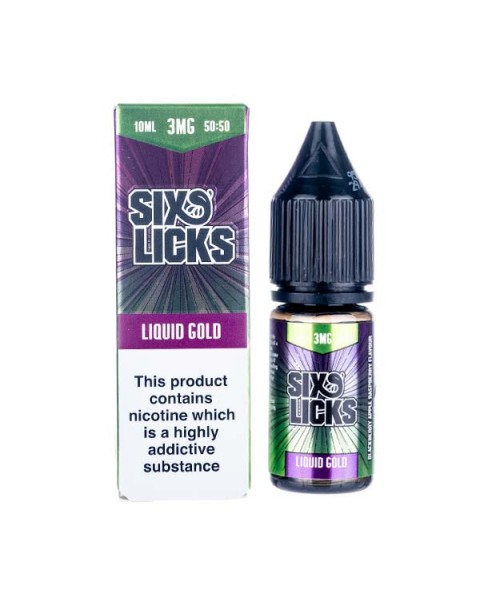 Liquid Gold 50/50 E-Liquid by Six Licks