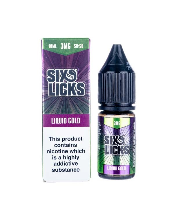 Liquid Gold 50/50 E-Liquid by Six Licks