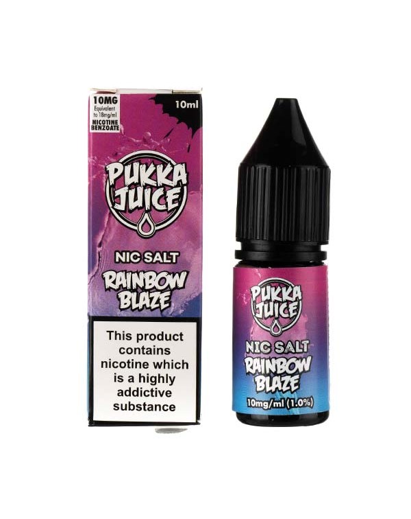 Rainbow Blaze Nic Salt E-Liquid by Pukka Juice